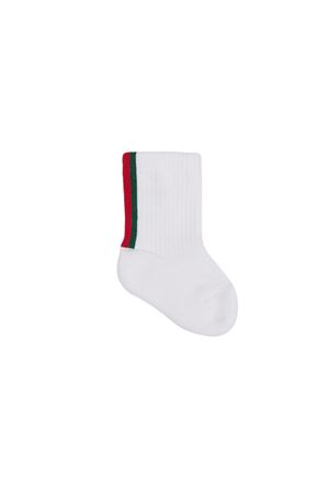 calzini in cotone bianco GUCCI KIDS | 8113553KABR9066